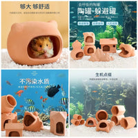 Aquarium Breeding Cave Ceramic Shelter for Fish and Shrimp