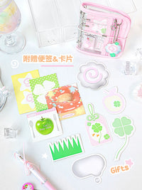 RosyPosy M5 Mini Faux Leather Journal with Ribbon - Portable Diary Notebook for Girls