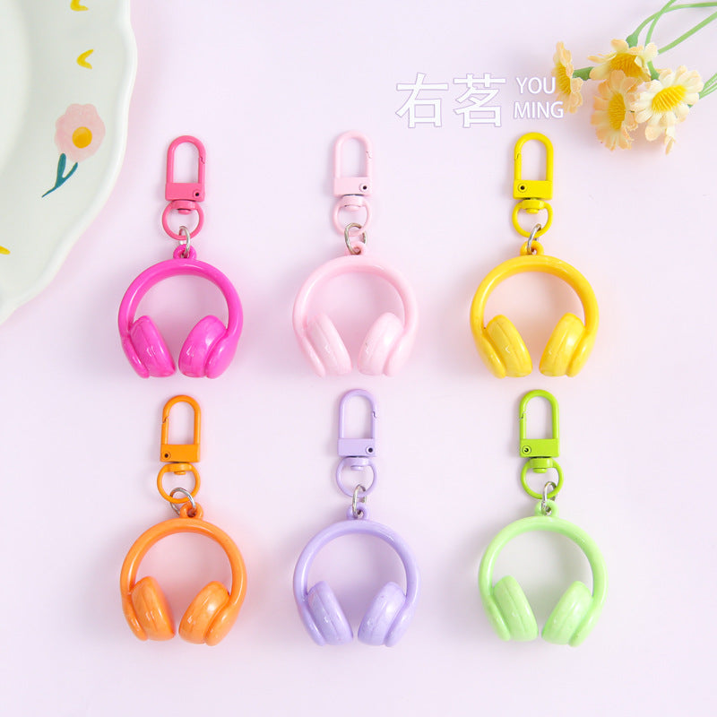3D Headphone Keychain Charm for Bags and DIY Crafts