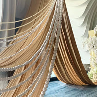 Wedding Props Transparent String White Foam Ball String Decoration Window Display Background Wall Sign-in Area Round Ball Pendant