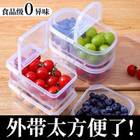 Portable Fruit Container with Lid for Kids and Students, Food-Grade Refrigerator Storage Box