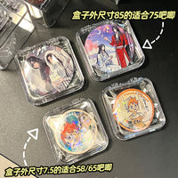 Clear Acrylic Badge Display Case with Flip Lid - Dustproof & Moisture-proof Storage Box for Pins and Badges