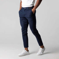 Men's Breathable Casual Cotton Long Pants for All Seasons