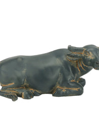 Miniature Resin Buffalo Figurine for Micro Landscape and Garden Decor