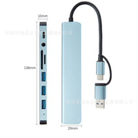 USB-C Hub with Multiport Adapter for Laptops