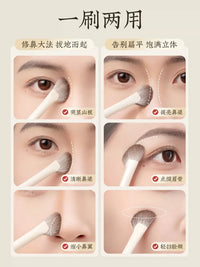 Ouyizi Half-Fan Nose Contour Brush Set for Shading, Highlighting, and Blending