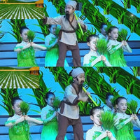 Children's Farmer, Old Woman, or Scholar Costume for Stage Performance