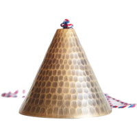Japanese Brass Hammered Wind Chime Bell for Meditation and Decor