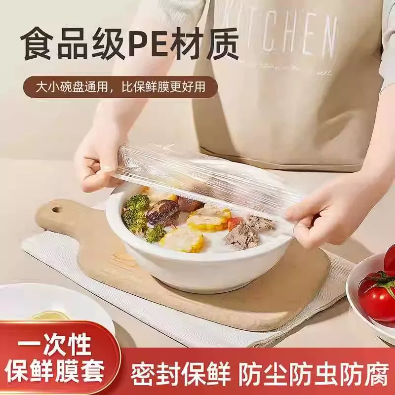 Food Grade PE Plastic Wrap Covers for Leftovers and Food Storage