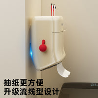 Wall-Mounted Waterproof Tissue Box for Bathroom, Double-Layer Sealed Toilet Paper Dispenser