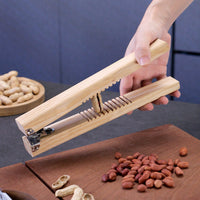 Wooden Peanut Sheller and Nut Cracker Tool for Home Use