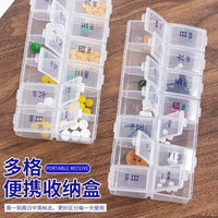 Portable 7-Day Pill Organizer, Large Capacity Weekly Medicine Box for Travel