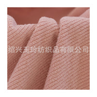 New Knitted Striped Fleece Jacquard Fabric for Sofa Covers, Chair Covers, and Pillows