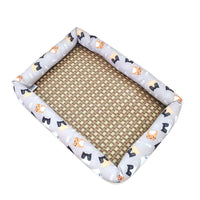 Pet Cooling Mat Summer Breathable Ice Silk Pad for Dogs and Cats