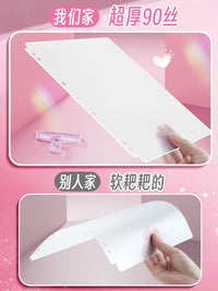 Star Student Card Album Dividers for A7, A5, A4 Binders - Thickened Anti-Pressure Inserts for 3-inch, 4-Pocket, 9-Pocket Pages