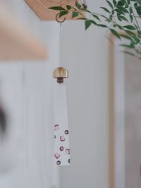 Dopamine Mushroom Japanese Copper Wind Chime for Home & Garden Decor