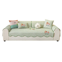 Summer Ice Silk Sofa Mat Non-Slip Cooling Couch Cover