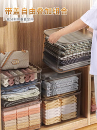 XinYou Transparent Desktop Storage Box for Sundries, Toys, Snacks, and Clothing