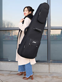 Jinchuan Padded Portable Electric Guitar and Bass Gig Bag Double Shoulder Backpack