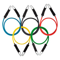 11-Piece Adjustable Resistance Band Set for Full Body Workout