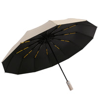 Automatic Folding Umbrella for Sun and Rain, Thickened and Enlarged, UV Protection