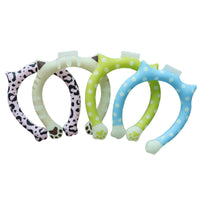 Luminous Cat Paw Cooling Neck Ring PCM Phase Change Material Ice Collar for Summer Heat Relief