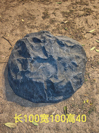 Realistic Manhole Cover Stone Garden Ornament, Weatherproof Outdoor Landscape Decoration