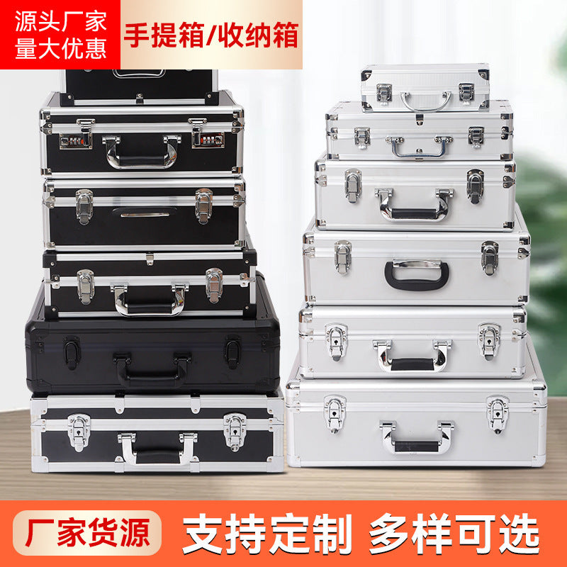 Aluminum Alloy Hard Case with Combination Lock for Tools, Equipment, and Documents