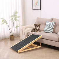 Pet Ramp Solid Wood Dog Stairs for Small Dogs, Durable Bedside Sofa Ladder