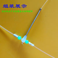 HanZhouFang Luminous Cross Spring Beads for Fishing Rigs, Anti-Tangle Swivels for Sea and Freshwater Fishing