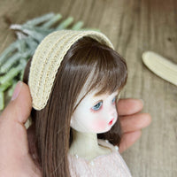 Mini BJD Straw Hat Lolita Narrow Brim Hat Base for DIY Crafts - Multiple Sizes