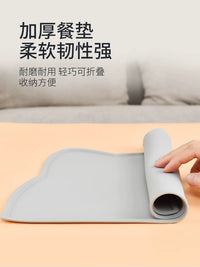 Pet Feeding Mat for Cats and Dogs, Large Silicone Waterproof Non-Slip Food Mat