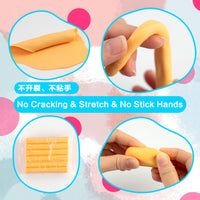 Polymer Clay Kit with Tools and Storage Box, Oven Bake Modeling Clay for Kids and Adults