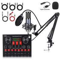F998 F11 USB Audio Interface for Phone and Computer Live Streaming and Podcasting