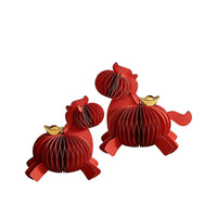 Year of the Horse Honeycomb Paper Art Decoration for Chinese New Year