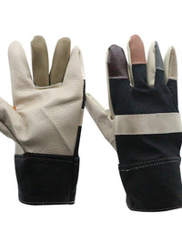 Heat Resistant Cowhide Welding Gloves for Industrial Safety and Protection