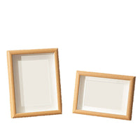 Wooden Photo Frame with Tempered Glass for Tabletop Display, 5-inch to A4 Sizes