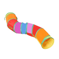 Interactive Cat Tunnel Toy with Play Ball for Indoor Cats, Kitten Maze Channel Pet Supplies
