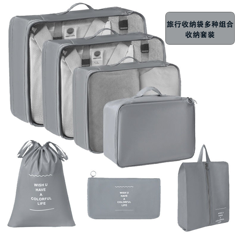Travel Storage Bags Set for Clothes & Toiletries, Luggage Organizer for Business Trips & Vacations