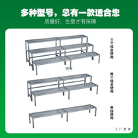 Stainless Steel Tiered Plant Stand for Balcony and Outdoor Use, Multi-layer Flower Pot Rack