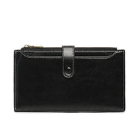 RFID Blocking Bifold Wallet for Women with Zipper Pocket