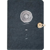 Vintage Fabric Journal Notebook with Washed Finish for Daily Planning and Stamping