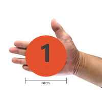 Football Basketball Training Equipment Flat Number 1-10 Marker Discs Dance Footwork Mats Auxiliary Obstacle Marker Plates