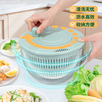 Multi-functional Vegetable Chopper Manual Rotary Drain Basket Fruit Vegetable Spinner Salad Dehydrator