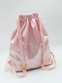 Girls' Dance Backpack Ballet Practice Bag with Drawstring Closure