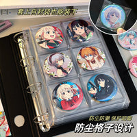 Anime Badge and Keychain Collector Album for 58mm/75mm Badges, A5/A4 Display Storage Book with Multi-Grid Pages