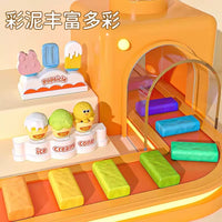 Dough Clay Noodle Machine & Ice Cream Maker Playset with Non-Toxic Clay for Kids