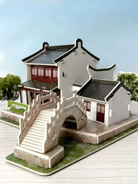 3D Puzzle Chinese Traditional Architecture Model DIY Educational Toy for Kids and Students