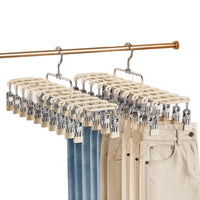 Multi-functional Non-slip Retractable Pants Hanger for Wardrobe Space Saving