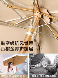 Compact UV Protection Sun Umbrella for Women, 6-Fold Portable Sunshade Capsule Umbrella for Sunny and Rainy Days